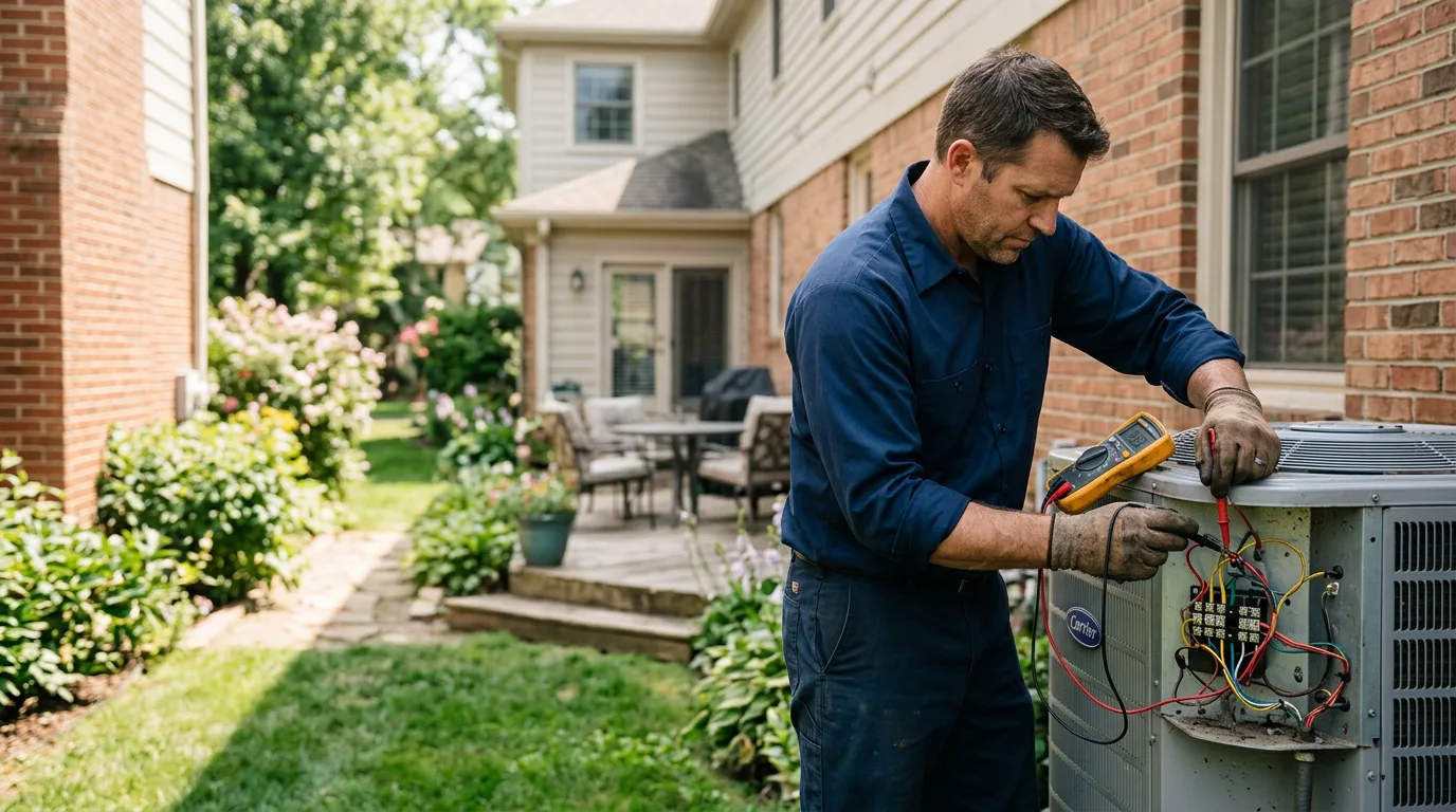 HVAC technician working near Lake Worth, FL